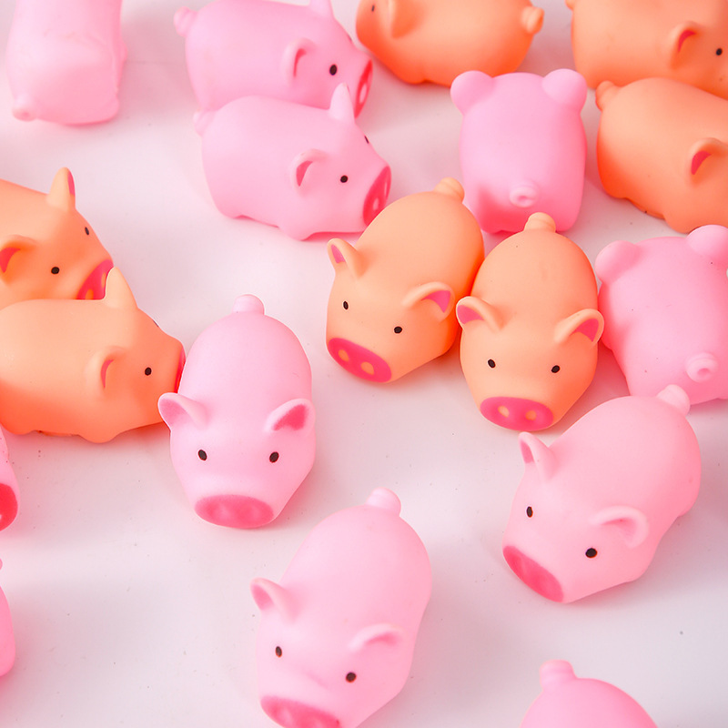 小猪捏捏叫粉色小猪BB叫发声玩具可爱发泄恶搞整蛊慢回弹玩具