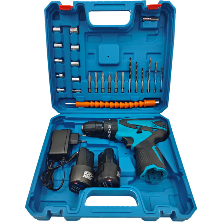 Hand-held drills, cross-border best-selling household multi-functional impact drills, rechargeable drills, electric screwdrivers, electric drills and power tools details Picture
