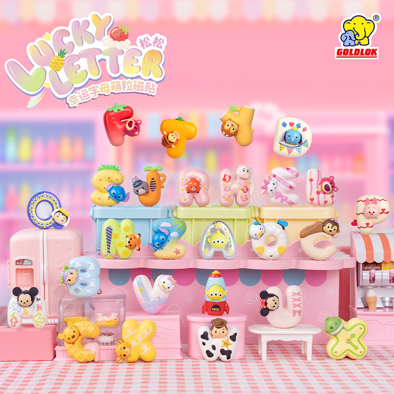 字母冰箱贴盲袋迪士尼TSUM TSUM可爱手办桌面萌粒磁吸摆件盲盒产品图