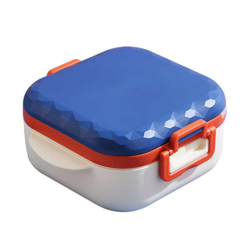 Nordic InS-style modern sealed lunch box, student dormitory bento box with lid, multi-functional compartments bowl with fork and spoon Item Picture