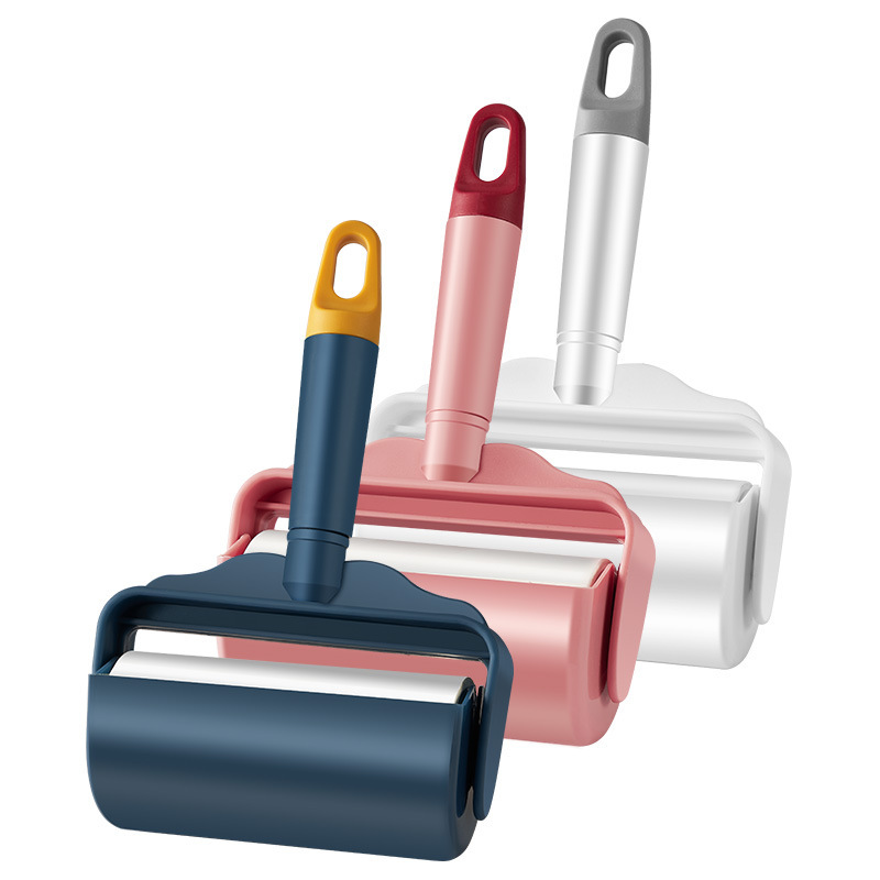 跨境家用粘毛器滚筒大号除毛滚刷沾床上头发地板灰尘滚轮黏可撕纸