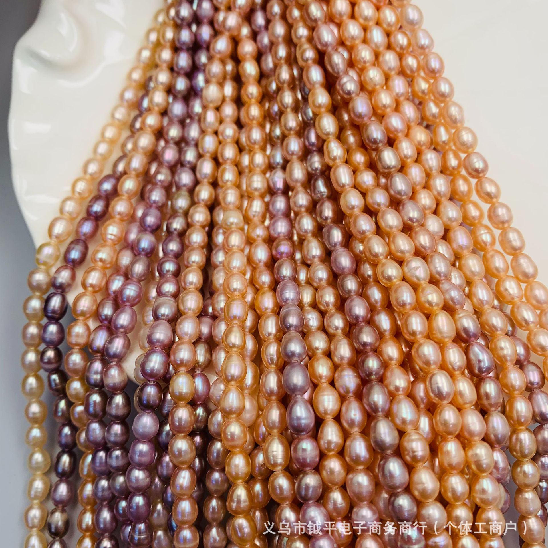 4-5mm米珠天然淡水真珍珠小珍珠饰品配件项链材料细节图