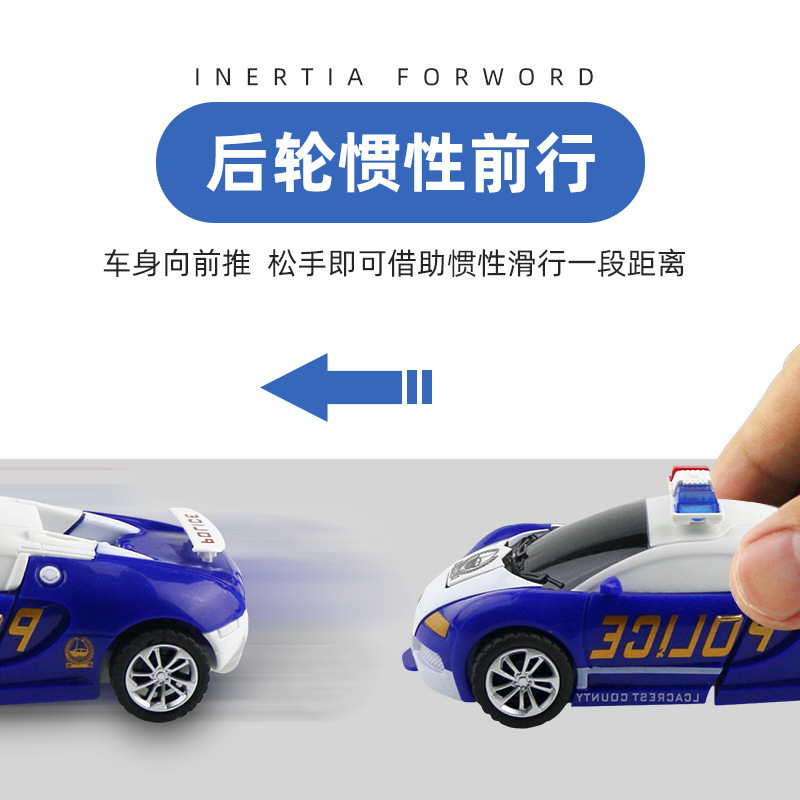 一键自动变形汽车儿童撞击变形玩具汽车人机器人金刚男孩益智玩具产品图
