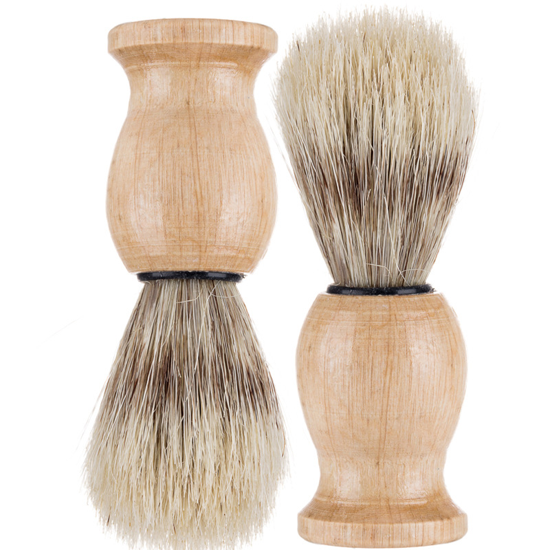 Wholesale facial cleansing, shaving brushes, makeup brushes, pig's sideburns, beard foam brushes, men's facial cleansing brushes, and beauty tools Specification image