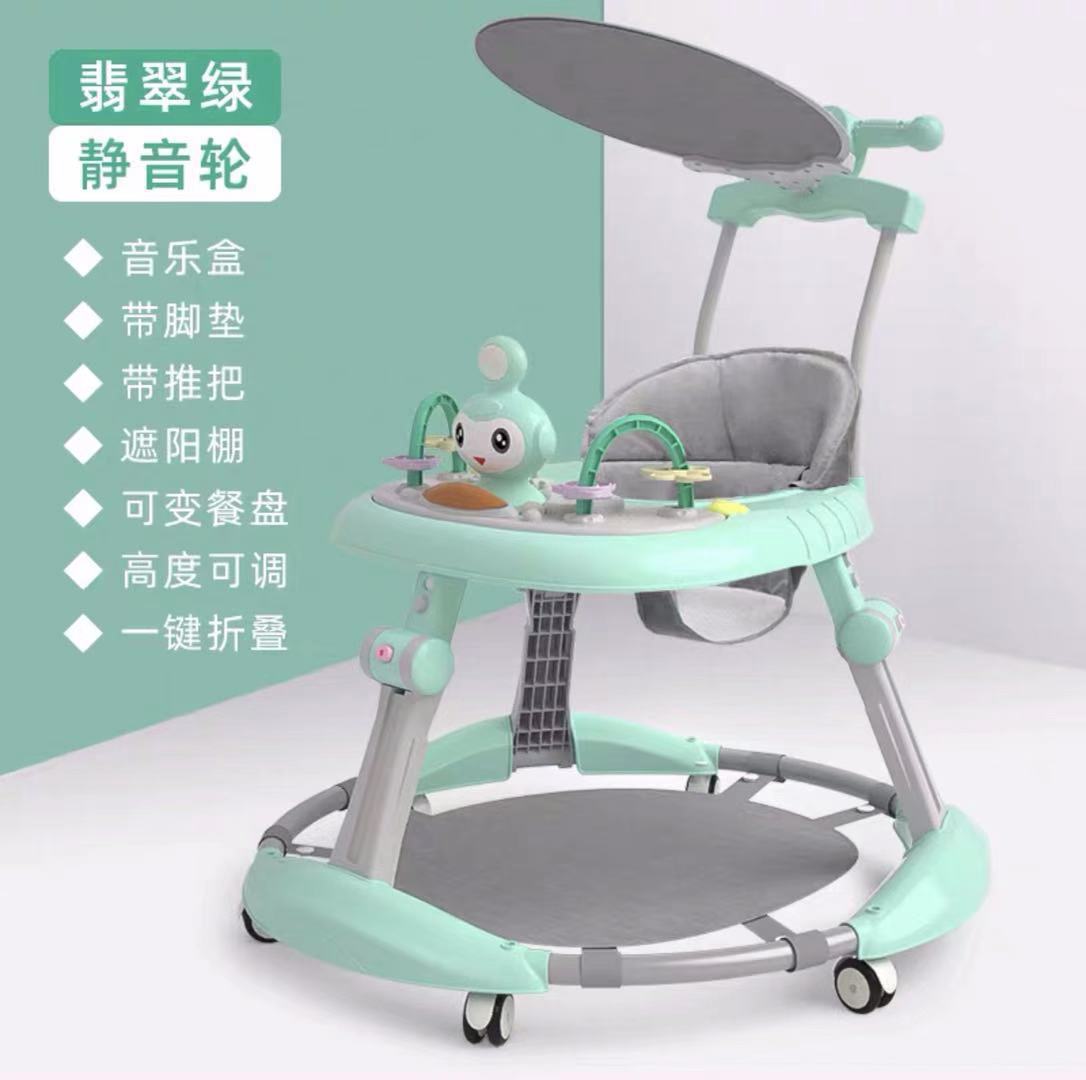 婴儿学步车厂家批发宝宝助步学走路车儿童多功能手推早教玩具车产品图