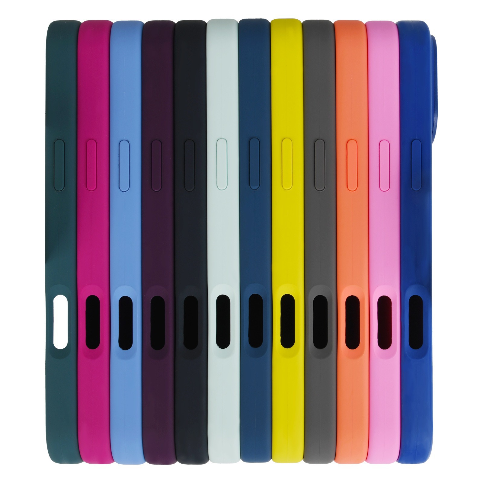 Magnetic animation liquid silicone rubber iPhone16promax touch key phone case details Picture