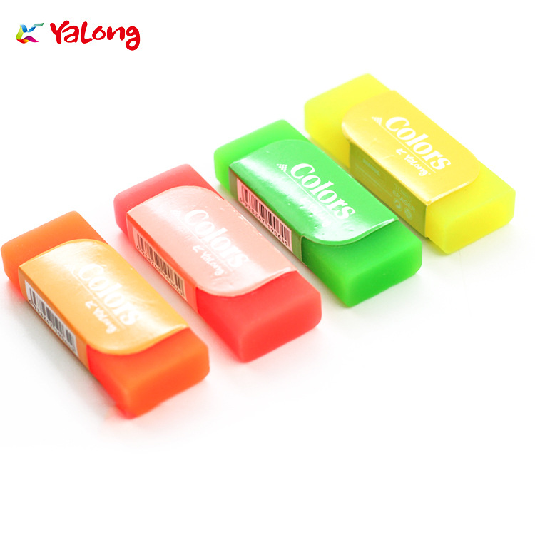 YALONG wholesals high-quality student pencils, PVC material erasers, office study supplies, and drawing erasers
