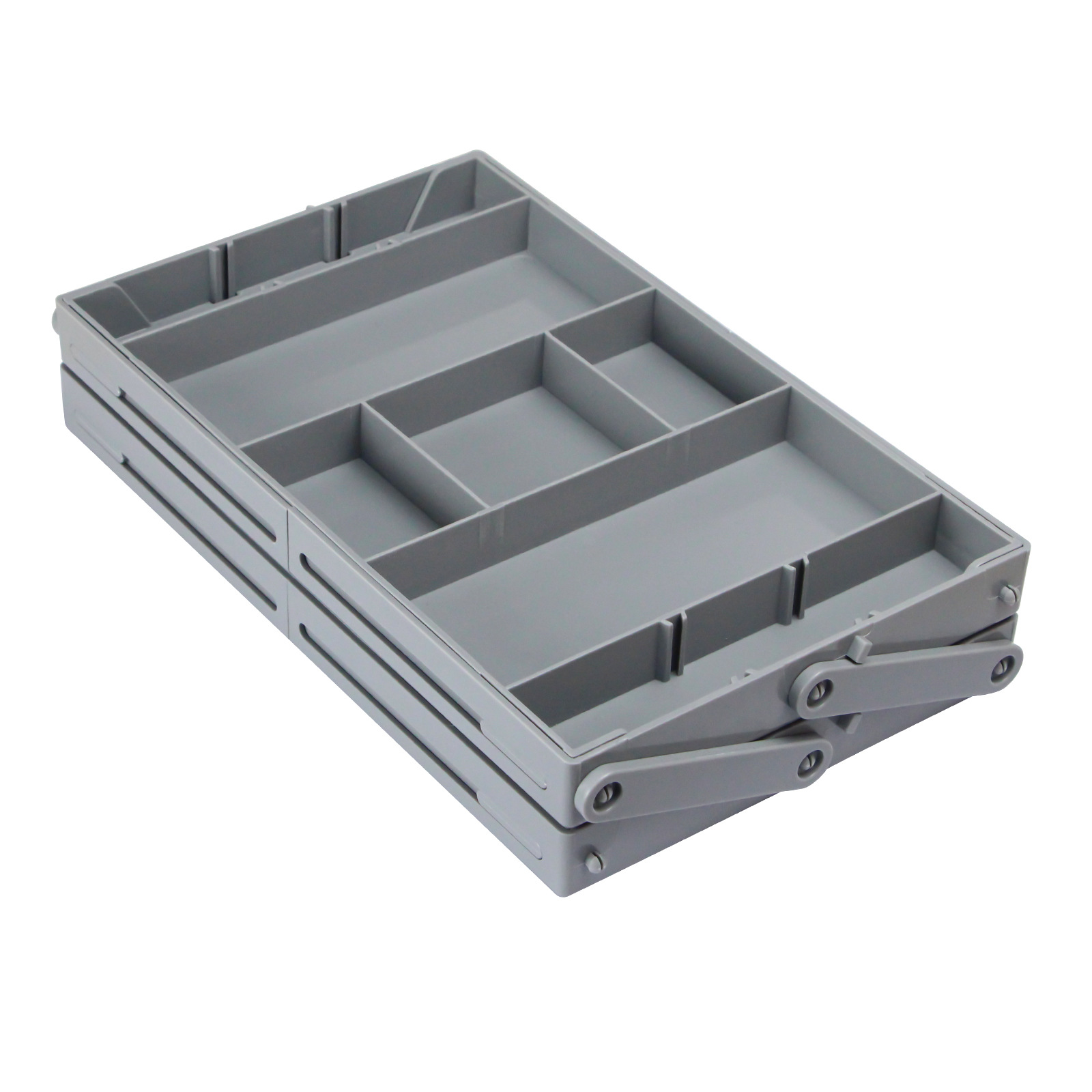 Foldable kitchen storage box, dressing table, jewelry and cosmetics drawer organizer details Picture