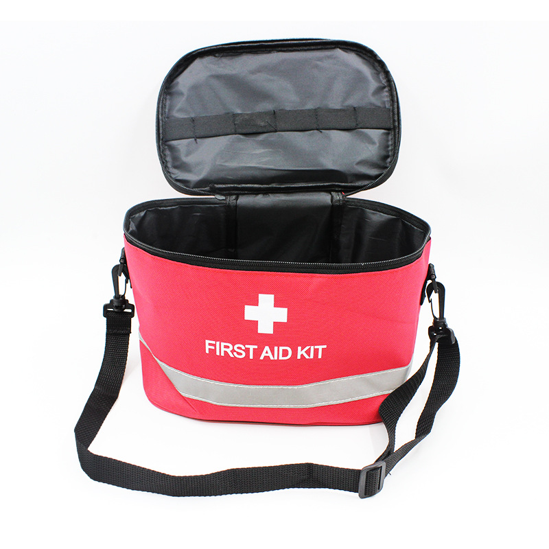 Home emergency care storage kit, outdoor portable first aid medical care kit, diagonal span large-capacity health kit Item Picture
