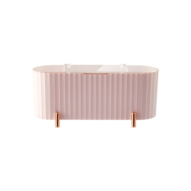 Cotton swab storage box with lid, dust-proof and fog-proof desktop, lipstick powder puff, cotton pad box, makeup and beauty egg, cross-border bestseller Item Picture