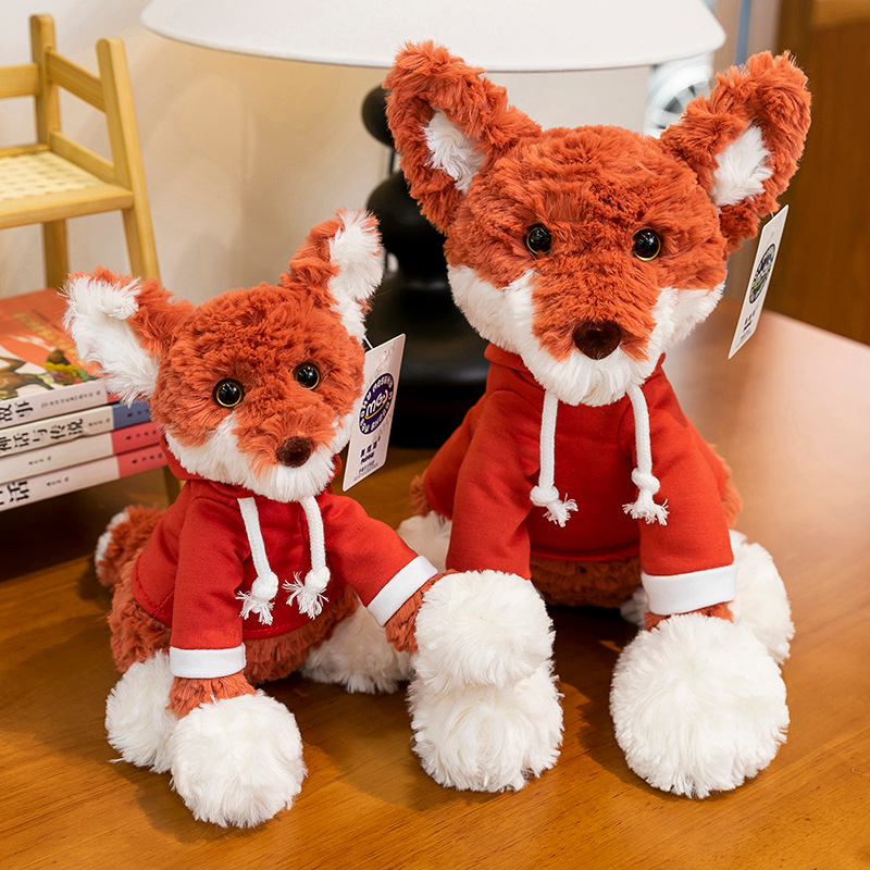 New cross-border hoodie, fox plush toy, Lox series, cute German cat doll, children's birthday gift Application Scenario