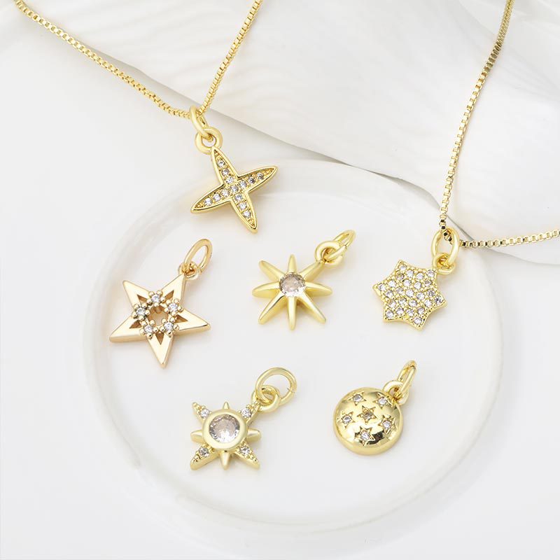 欧美热销小众原创设计个性星星吊坠锁骨链配件时尚百搭新潮项链女