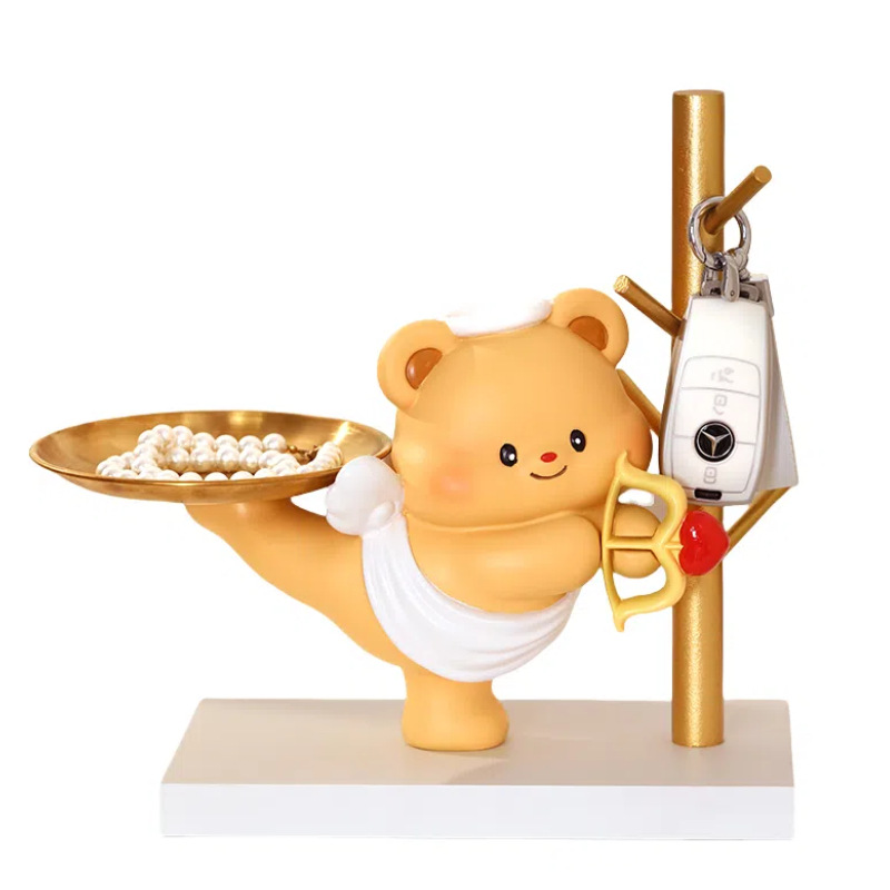 Cute bear pen holder storage ornaments, Teacher's Day gifts for students, pen holders, children's desk decorations wholesale Item Picture