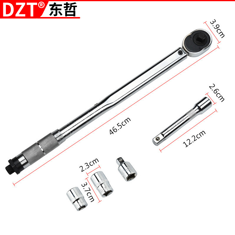 Torque wrench, adjustable torque wrench, preset moment wrench, 1/43/81/2 wrench, torque wrench Specification drawing