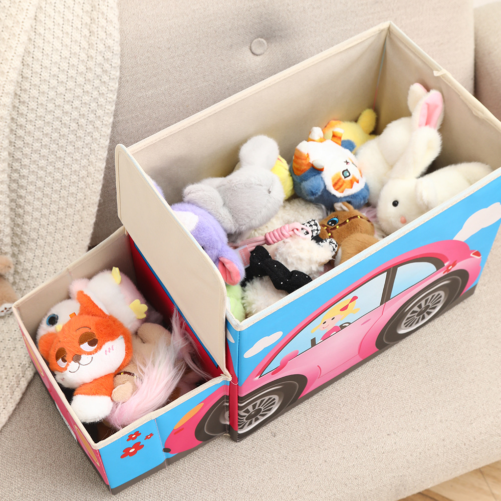 Roller skate storage box, car storage stool, shoe-changing stool, cartoon toy storage and organization box, storage box manufacturer wholesale details Picture
