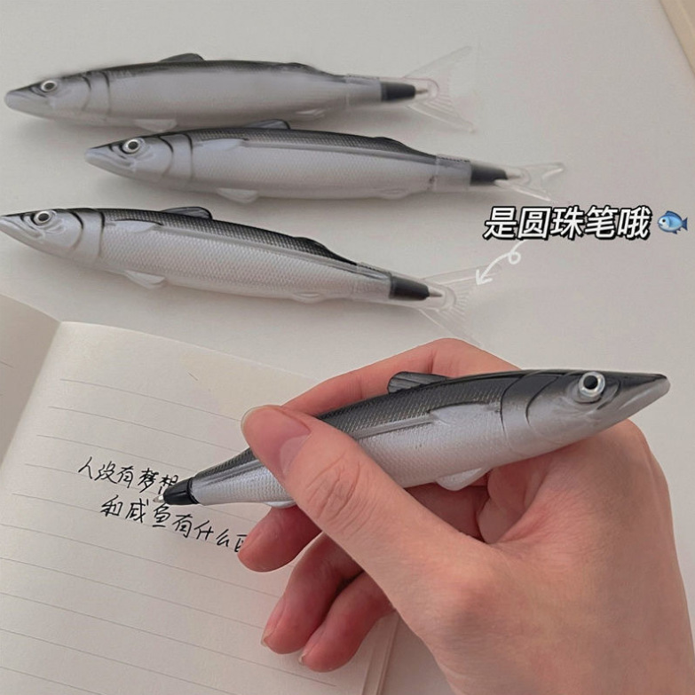新款卡通创意鱼笔海洋系列圆珠笔鱼类造型笔欧美日韩礼品促销用笔