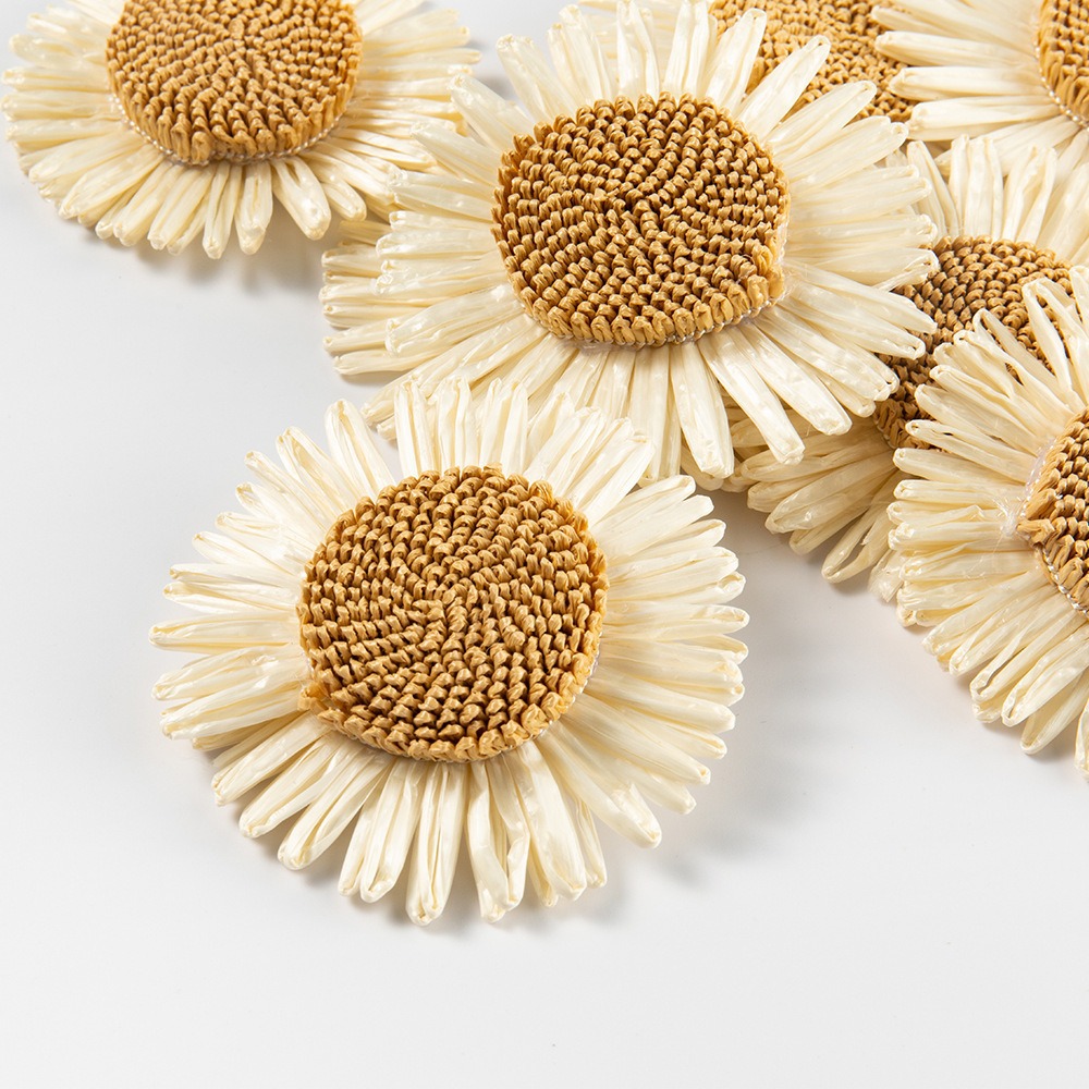 太阳花PP草小雏菊8CM服装包包鞋帽饰品配饰手工DIY现货厂家直销细节图