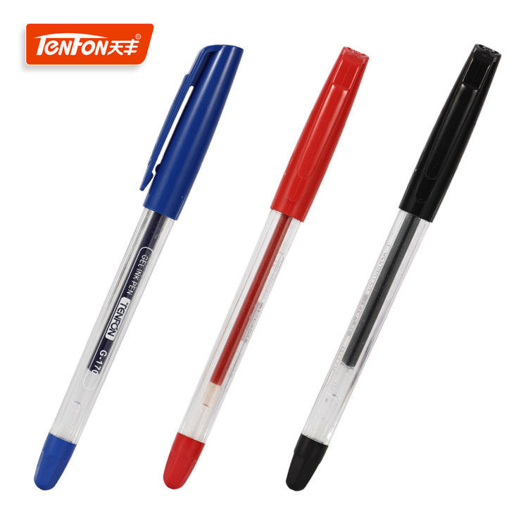 Office 0.5MM gel pen, red and black Lanming gel pen, 170 advertising socket gel pen full figure