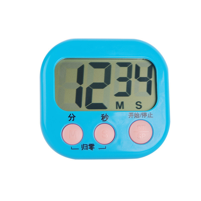 Chinese and English large-screen electronic timer, cross-border student digital stopwatch reminder, kitchen baking timer Item Picture