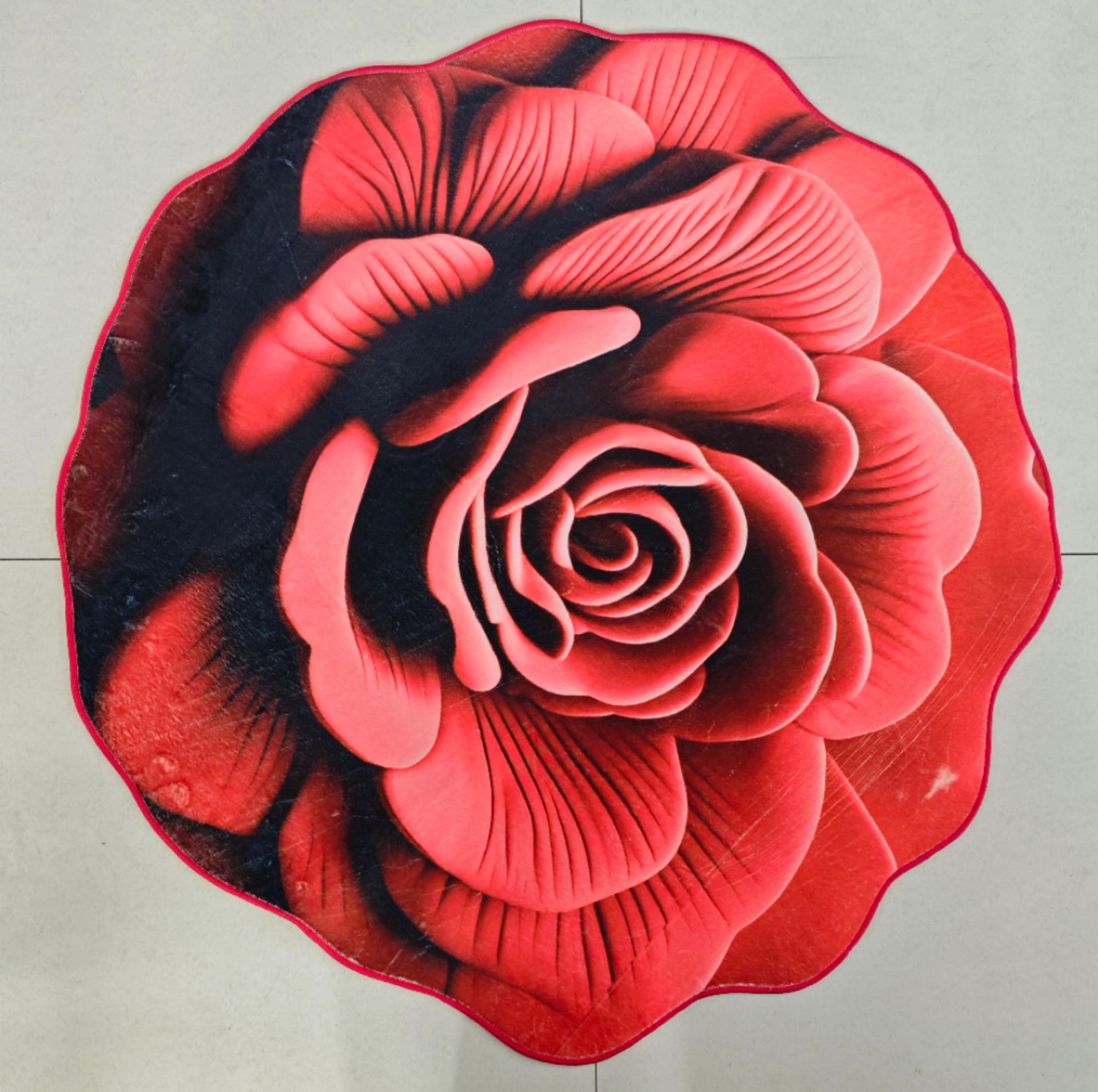 3D现代花卉设计防污吸水地毯防滑橡胶家居酒店客厅数字印刷