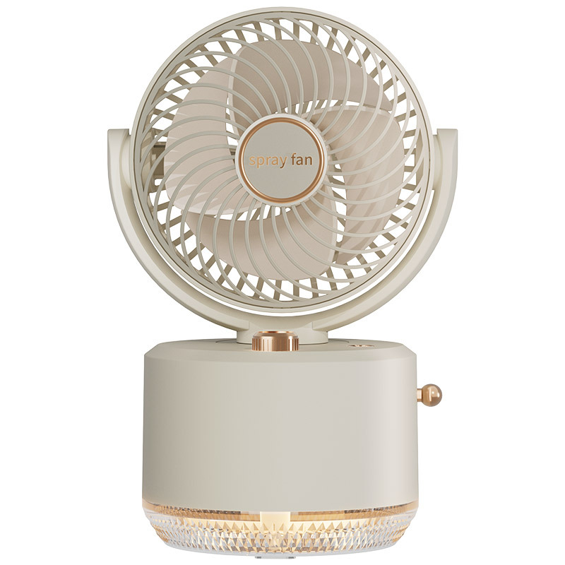 Shaking head USB mini convenient humidifying water cooling spray desktop small fan dormitory office fan Application Scenario