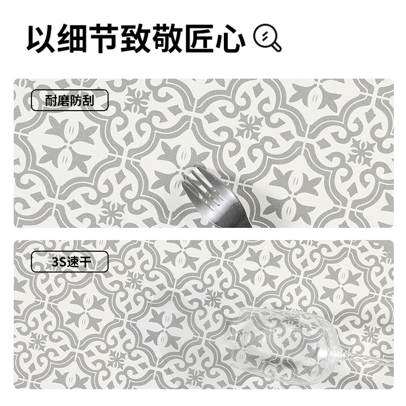 厨房台面沥水垫硅藻泥桌面隔热垫吧台垫子餐垫咖啡机吸水垫跨境白底实物图