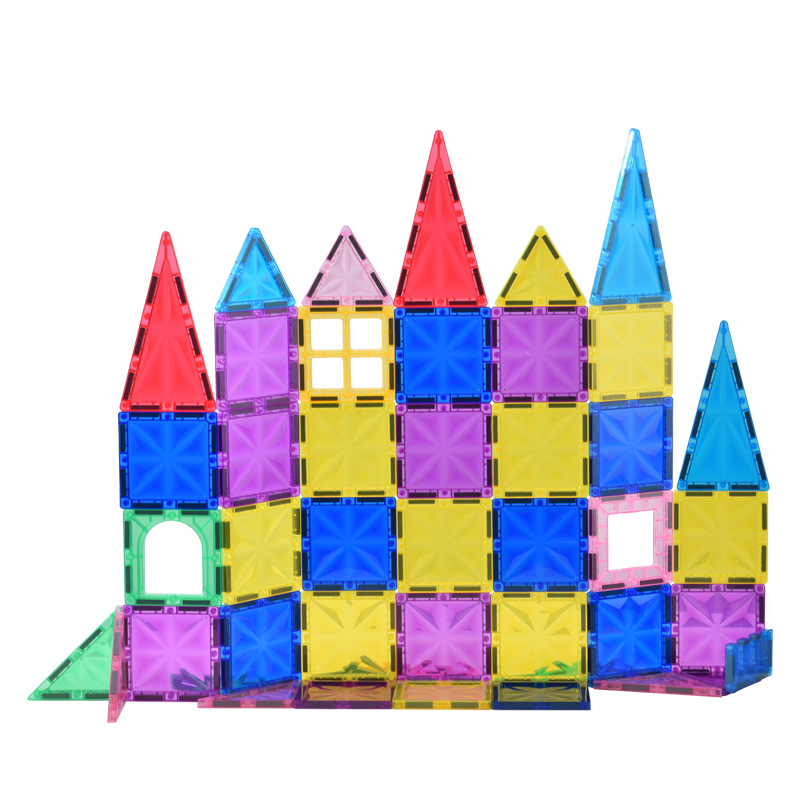 磁力片/迷你世界磁力方块/磁力方块/磁力片儿童拼接/磁力积木白底实物图