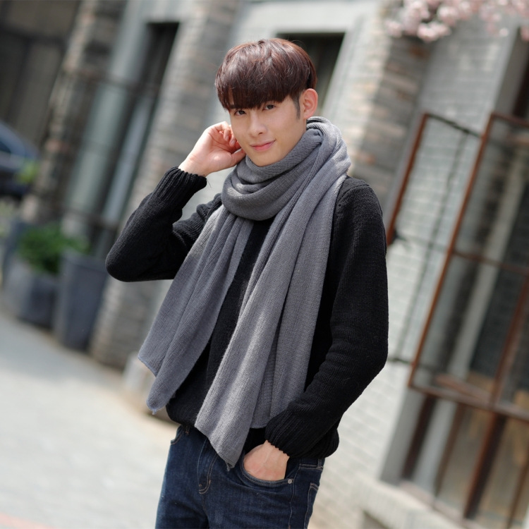 One-piece cross-border scarf delivery, women's winter warm solid color faux cashmere scarf, men's shawl winter scarf, wholesale from street stalls Application Scenario