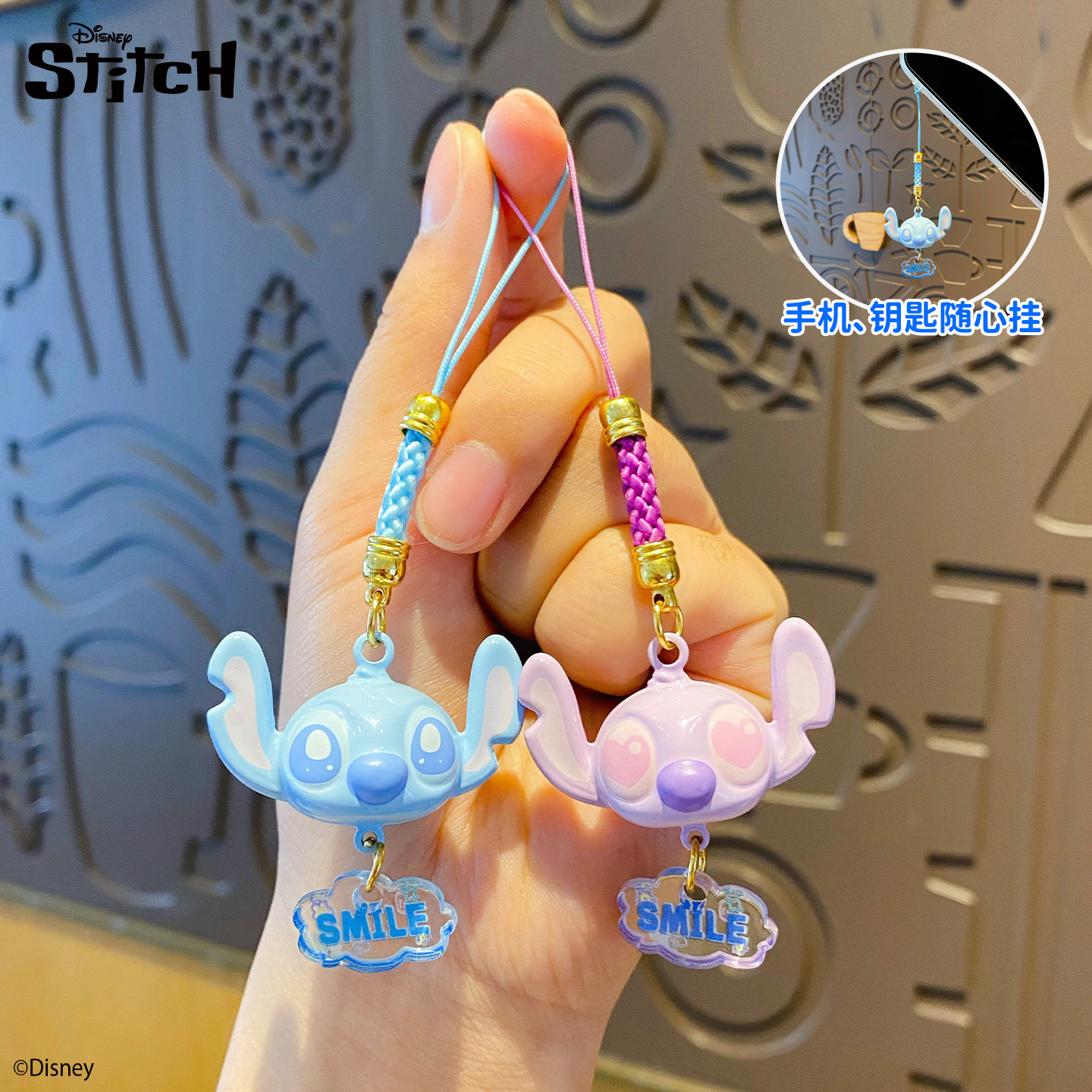 手机链/韩国水晶手机挂绳/手机链女款短款时尚/韩国水晶手机斜挂绳/手机链陈奕恒产品图