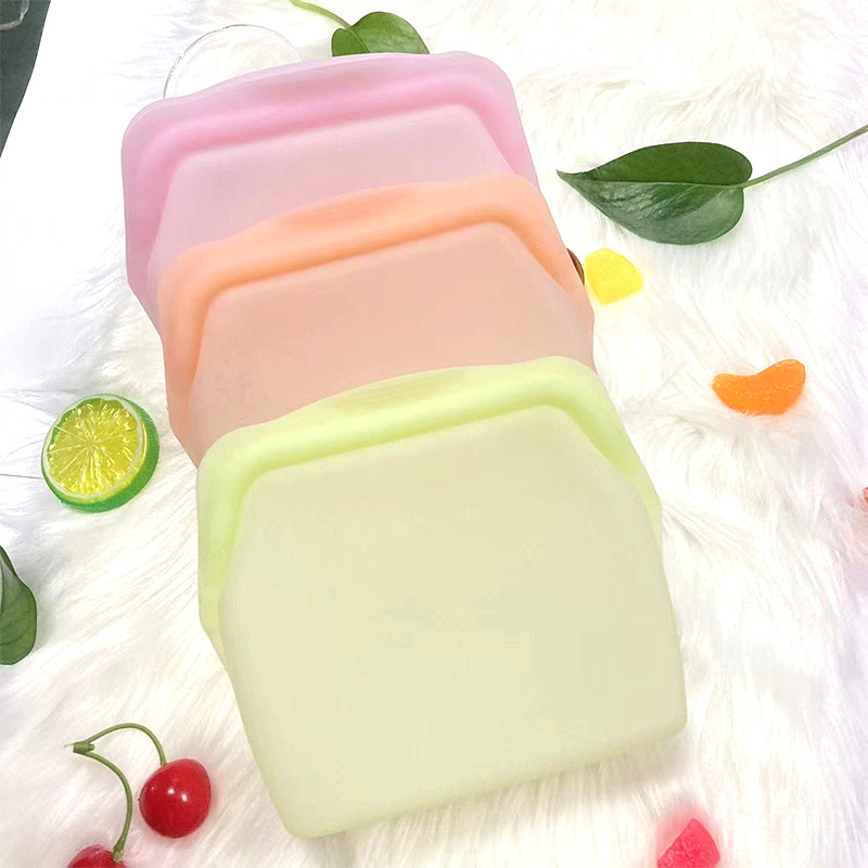 Silicone food preservation bags, food packaging and storage bags, soup, frozen vegetables, food, kitchen self-sealing bags Specification image