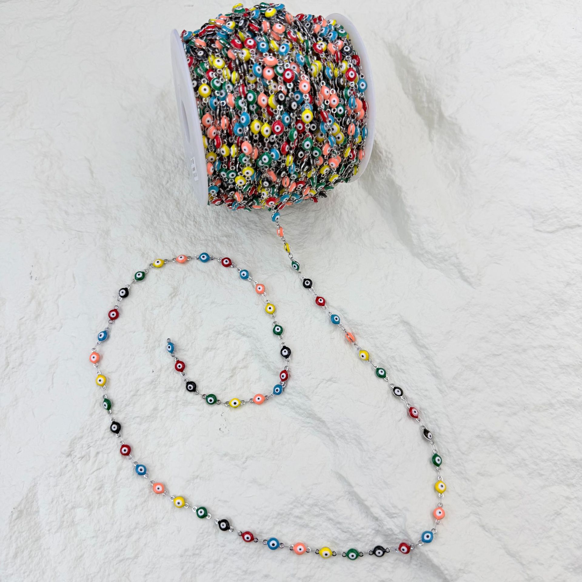 Cross-border goteo aceite color de ojos acero cadenas hecho a mano DIY accesorios accesorios collares pulseras ropa material de conexión al por mayor details Picture