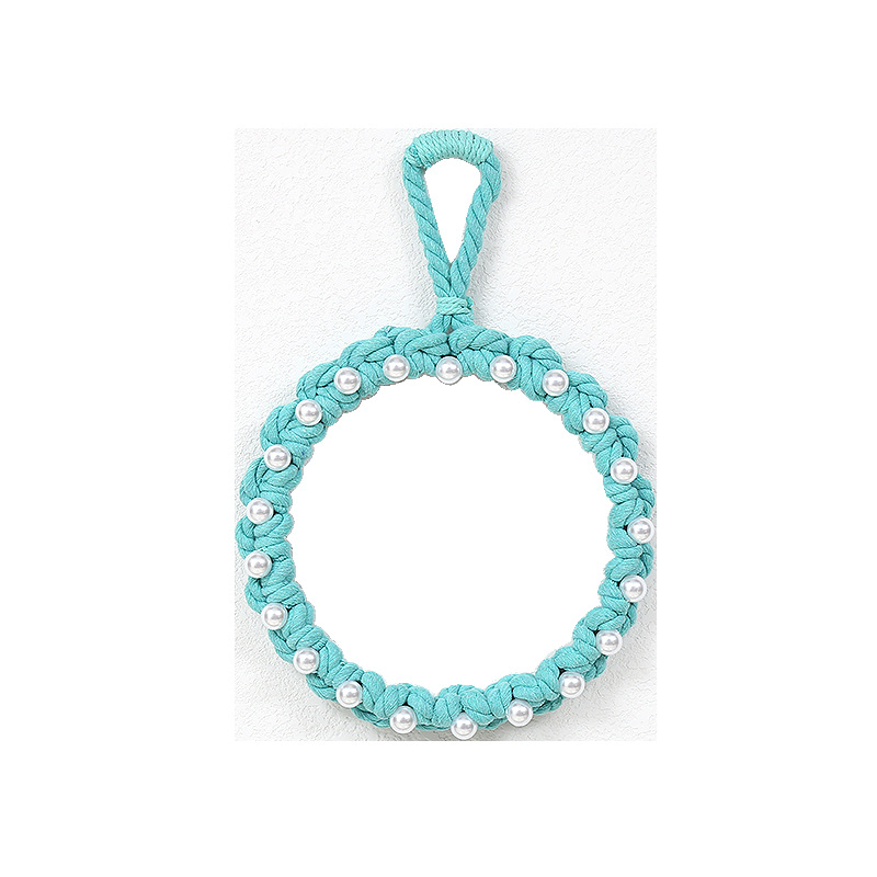 Aliexpress cotton thread woven mirror, Bohemian-style tapestry, woven rope pendant, cotton rope hanging decoration, garland, handmade Item Picture