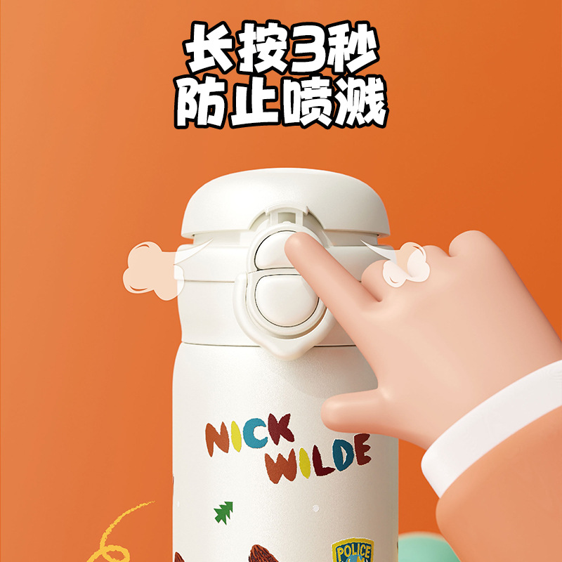 Disney Strawberry Bear Teddy Insulated Cup, Double-drinking Straw Cup, Judnick Portable water Cup for children's school Application Scenario