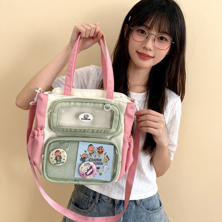 2025 New Crayon Shin-chan schoolbag for girls, primary and junior high school girls, high appearance level dopamine backpack