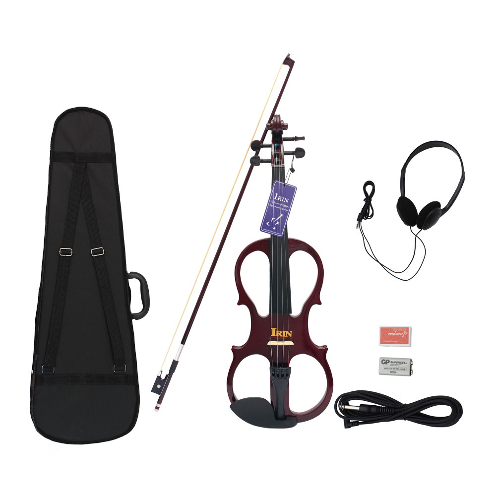 Wholesale IRIN electro-acoustic violin AU-03 Student Adult Professional Performance Grade 4/4 electronic violin details Picture
