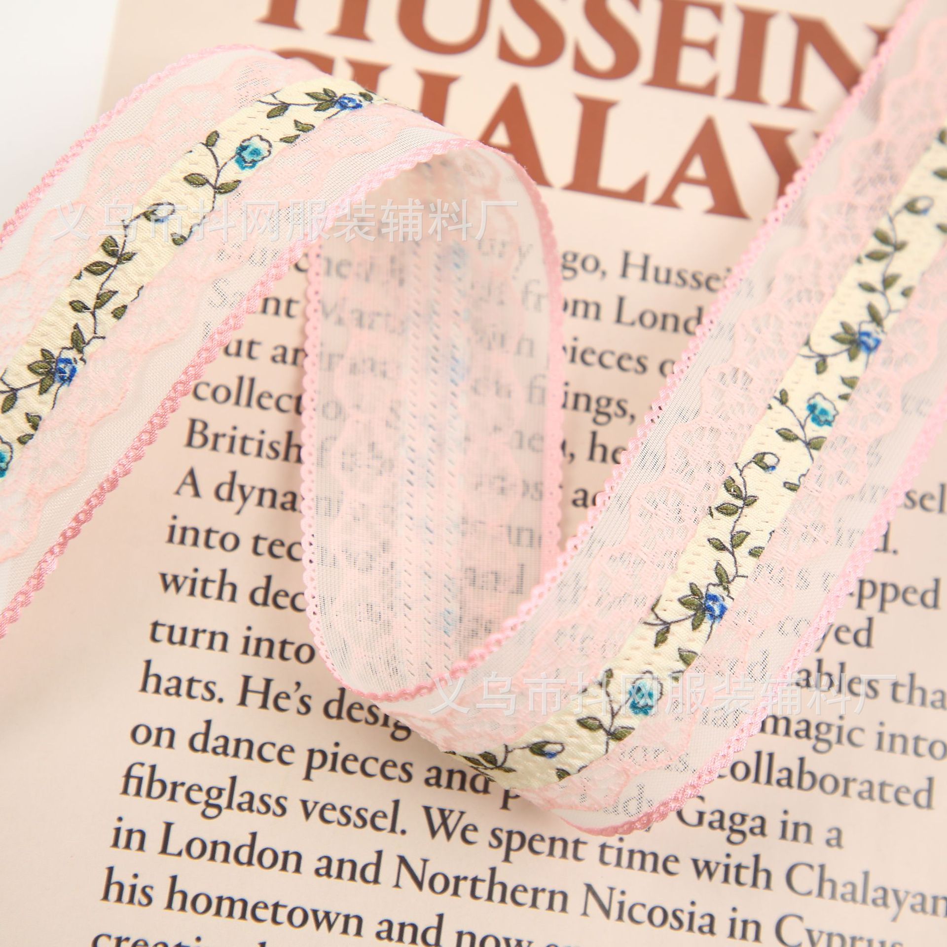 4cm lace trim, diy bow webbing, hair accessories, headwear, performance costume accessories, small flower webbing wholesale Application Scenario