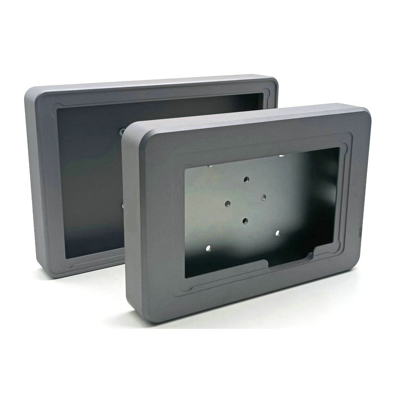 7-inch touch display screen shell visual access control controller aluminum alloy shell CNC parts processing details Picture