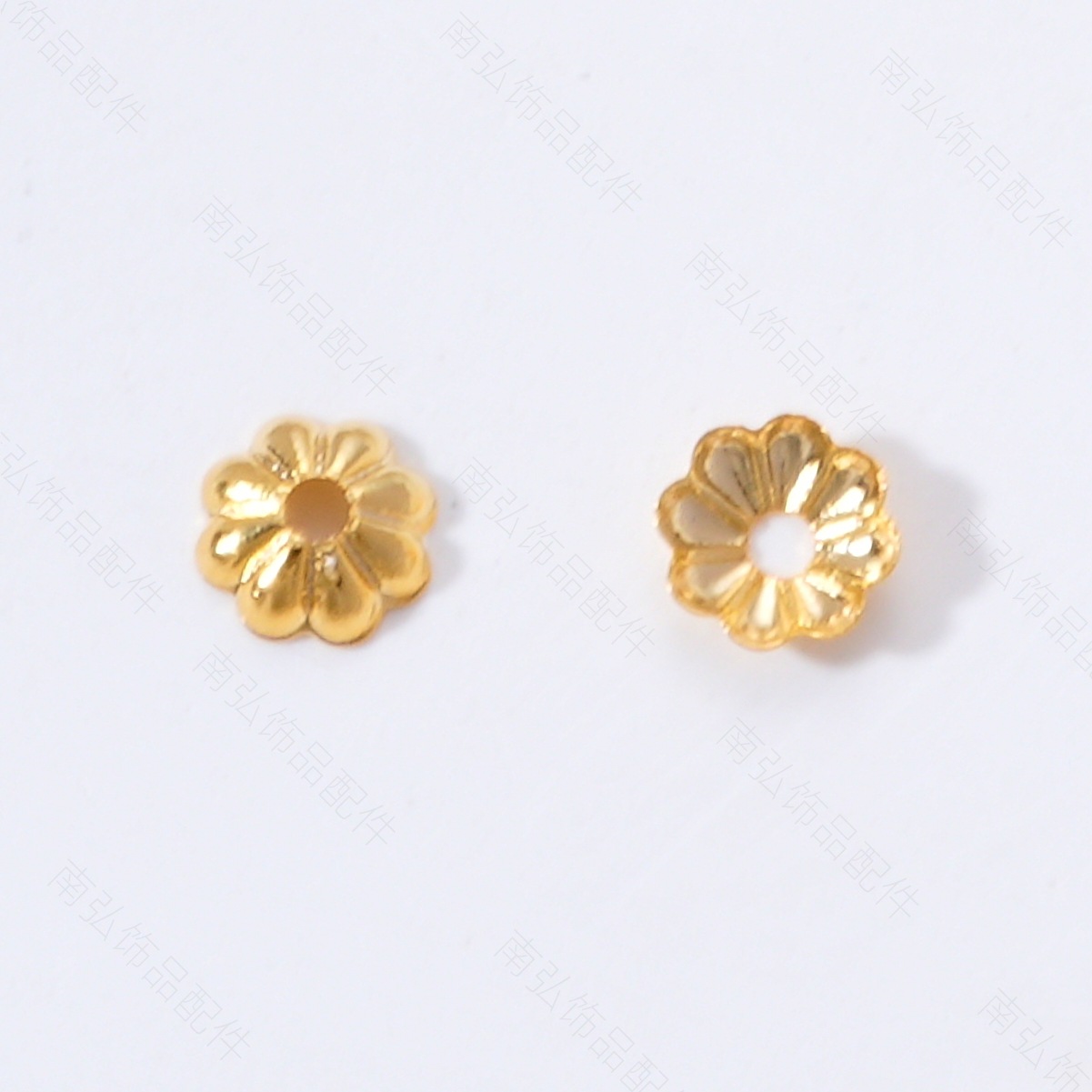 18k high color retention real gold copper plated flower tray bead bead bracelet, multi-loop pearl necklace, DIY accessory, handcrafted jewelry Item Picture