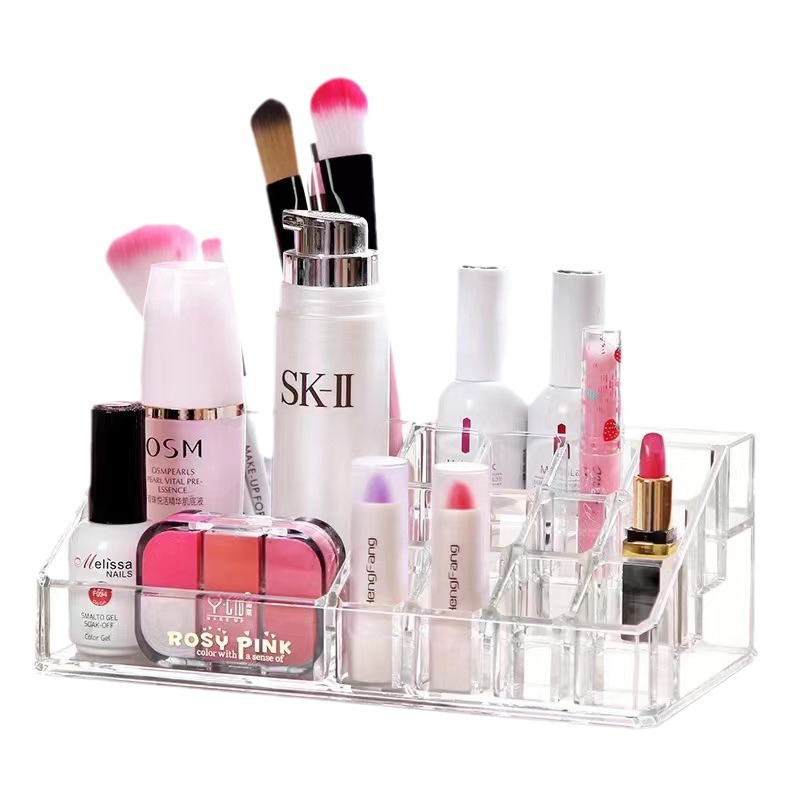 16-compartment multi-functional lipstick stand, desktop dressing table, large-capacity brush makeup rack, storage box, direct supply from the manufacturer Application Scenario