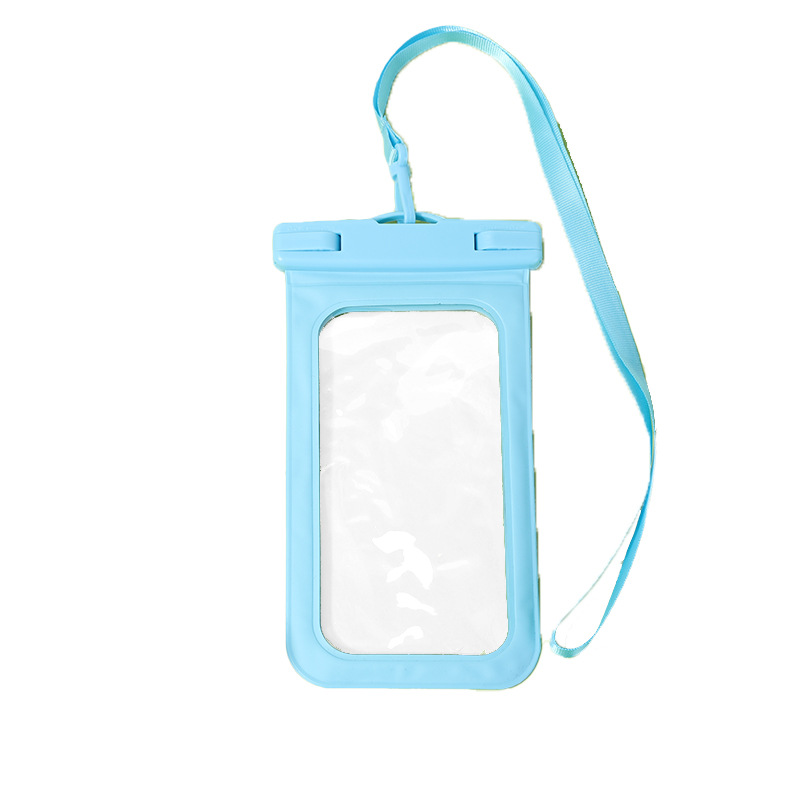 亚马逊热卖pvc通用手机防水袋户外漂流潜水游泳可触屏拍照8级防水白底实物图