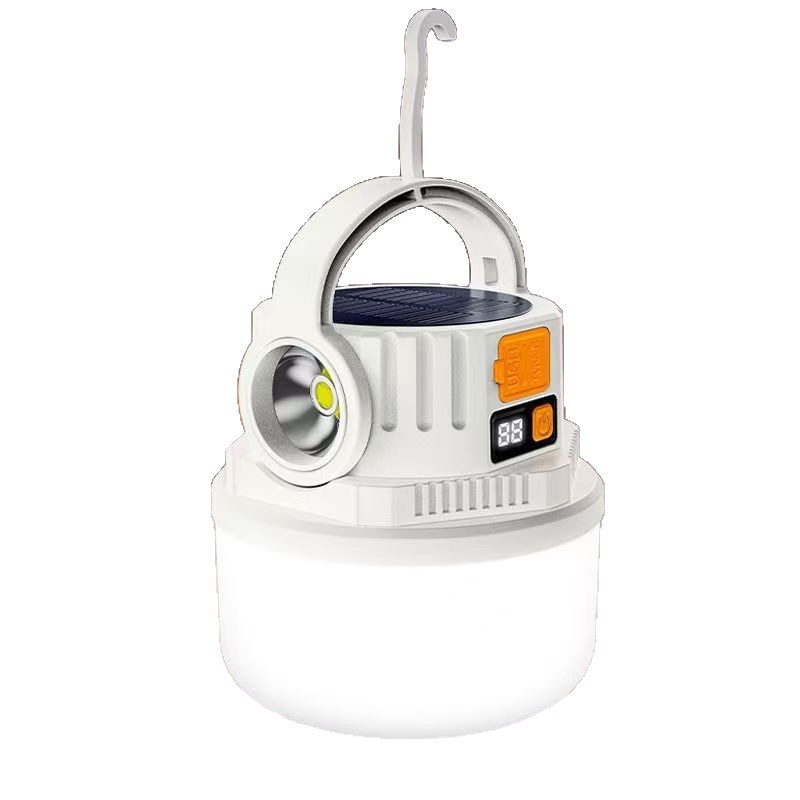 Cross-border new solar charging lighting lamps, night market lamps, street stall lamps, led outdoor camping lamps, emergency bulb lamps