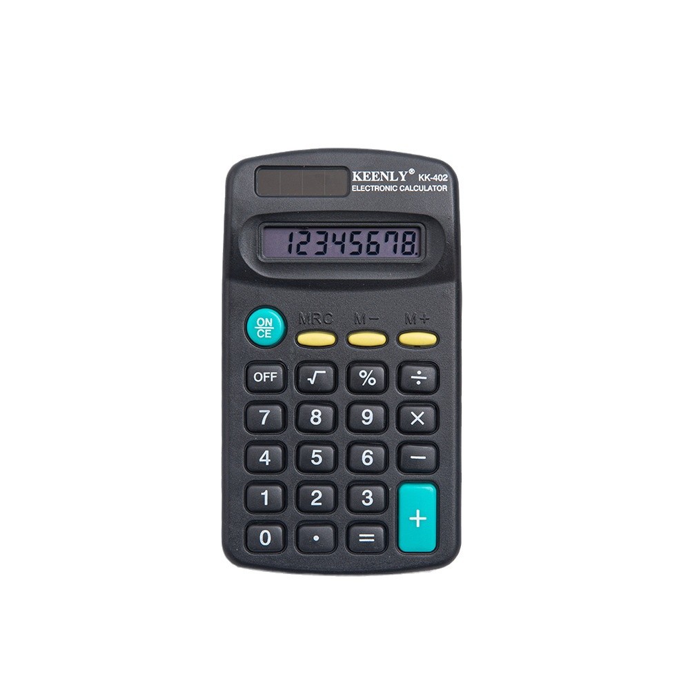 Botón luminoso negro calculadora científica portátil multifunción computadora bobina esta oficina suministros Item Picture