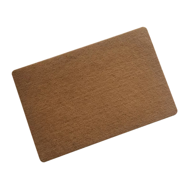 Coconut coir imitation pvc door mat for entry, anti-slip foot mat for Christmas entrance hall, Halloween entrance floor mat for home use Item Picture