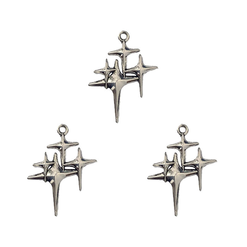 999纯银项链/沙金吊饰/翡翠观音/玉吊坠/八宝罗盘白底实物图