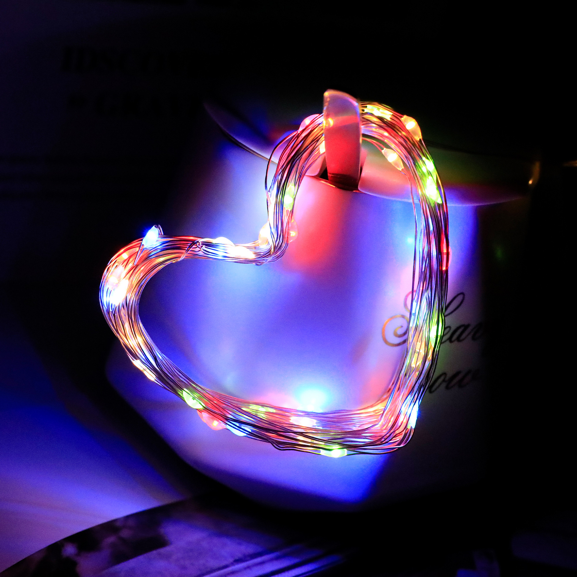 LED solar copper wire string light, waterproof garden decorative light, Christmas festival color light, solar string light, copper wire light Application Scenario