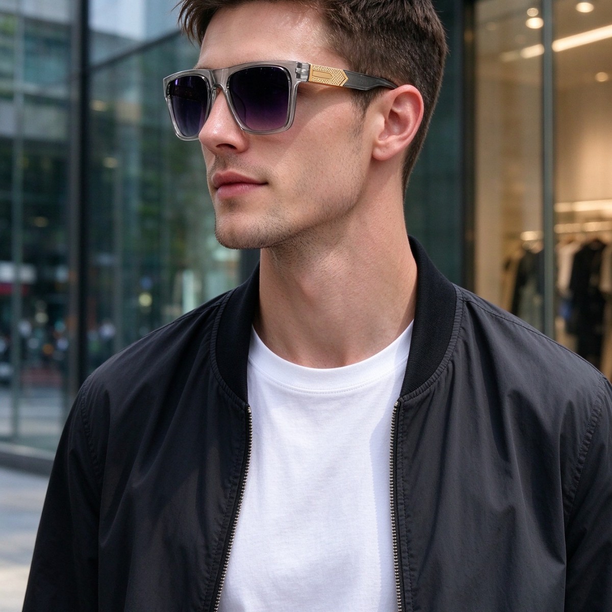2026 new European and American outdoor cycling glasses, fashionable and trendy sunglasses, driving and fishing men's sunglasses, cross-border