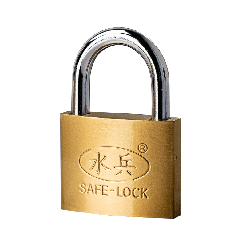 Lock, padlock, copper-like lock, door lock, household small lock head, dormitory front and back slot key, universal, single opening, multiple keys Item Picture