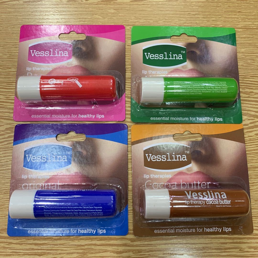 Vaseline Rotating Lip Balm Rose Moisturizing Lip Balm 4.8g 4-color Vaseline Lip Balm Specification image