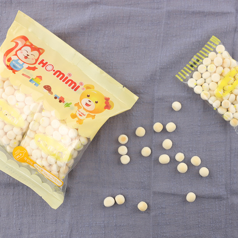 ho.mimi马来西亚进口奶香小馒头儿童零食奶豆饼干150g低钠零食品产品图