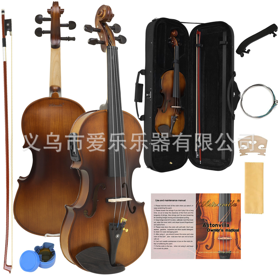 Violín para principiantes ejercicios de iniciación con arco rosin afinador set